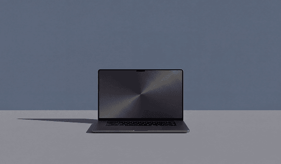 Projekt strony na ekranie laptopa